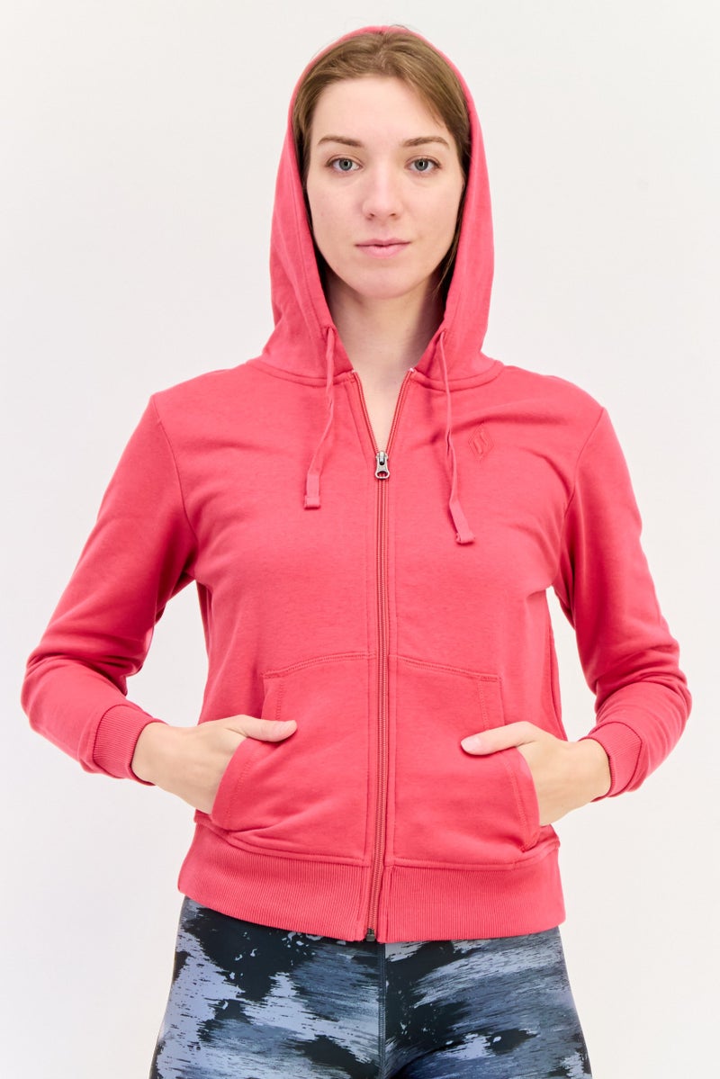 SKECHERS Women Sportswear Fit Long Sleeves Outdoor Hoodie, Pale Red  - Image 1