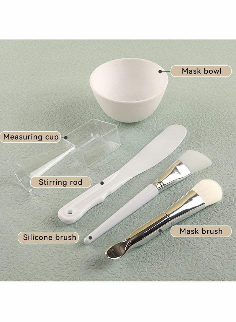 Excefore Face Mask Brush, Face Brush Set of 5, Face Mask Applicator, Soft Silicone Facial Applicator Brush Skin Care Beauty Tool for Applying Facial Mud Mask, Eye Mask or DIY - Image 2