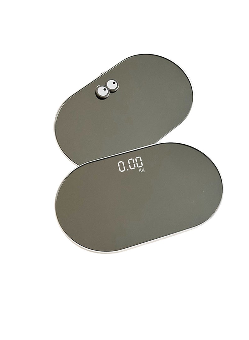 LED Mirror Electronic Scale, 0.2~180kg, LED Invisible Screen, USB Rechargeable（1-pcs) - Image 1