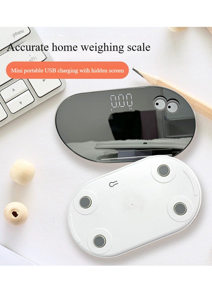 LED Mirror Electronic Scale, 0.2~180kg, LED Invisible Screen, USB Rechargeable（1-pcs) - Image 5