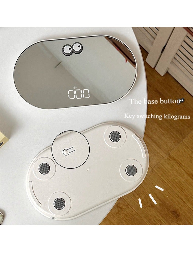 LED Mirror Electronic Scale, 0.2~180kg, LED Invisible Screen, USB Rechargeable（1-pcs) - Image 4