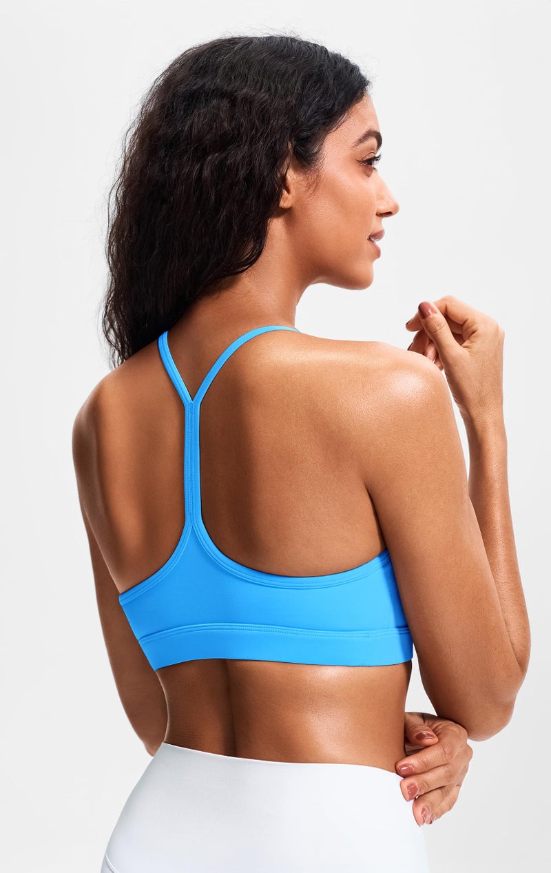 JOYSPELS Sports Bras for Women Workout Tops Open Back Racerback Padded Athletic Yoga Bra Basic Wireless Bra - Image 4