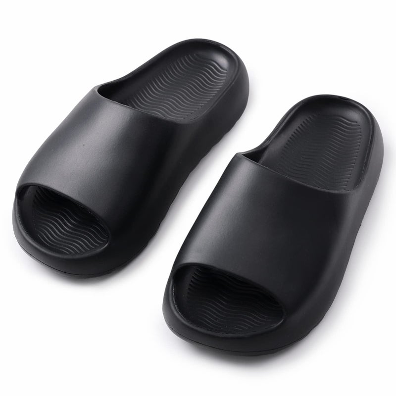 Cushioned Non-Slip Waterproof EVA Slides for Women Men and Kids, Soft Thick Sole Shower Sandals - Image 5