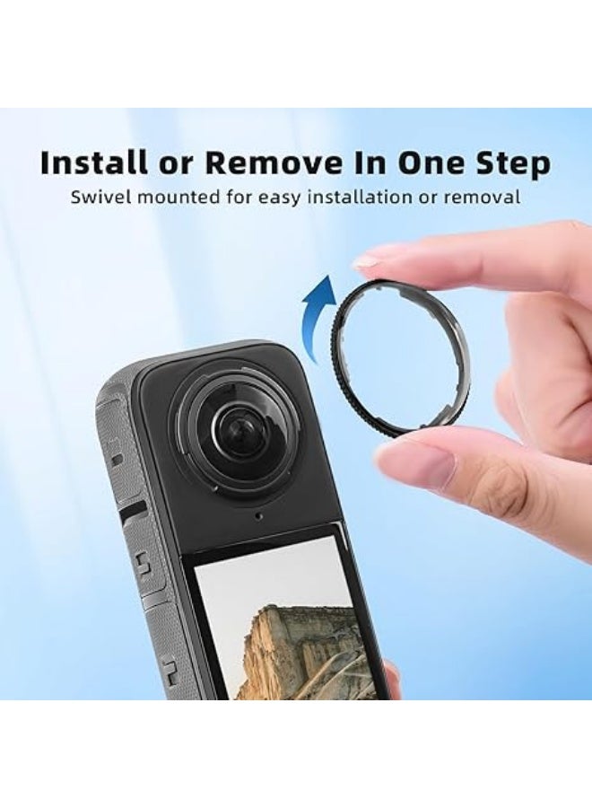 X4 Premium Lens Guard for Insta360 X4, High Transparency Tempered Glass Lens Protector for Insta360 X4 Camera Anti-scratch Accessories - Image 2