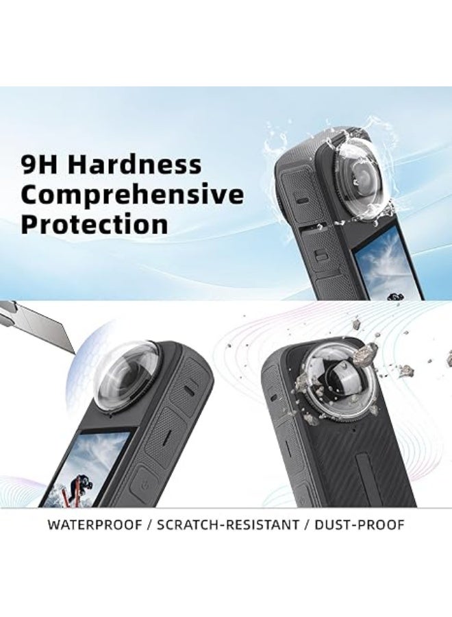 X4 Premium Lens Guard for Insta360 X4, High Transparency Tempered Glass Lens Protector for Insta360 X4 Camera Anti-scratch Accessories - Image 3