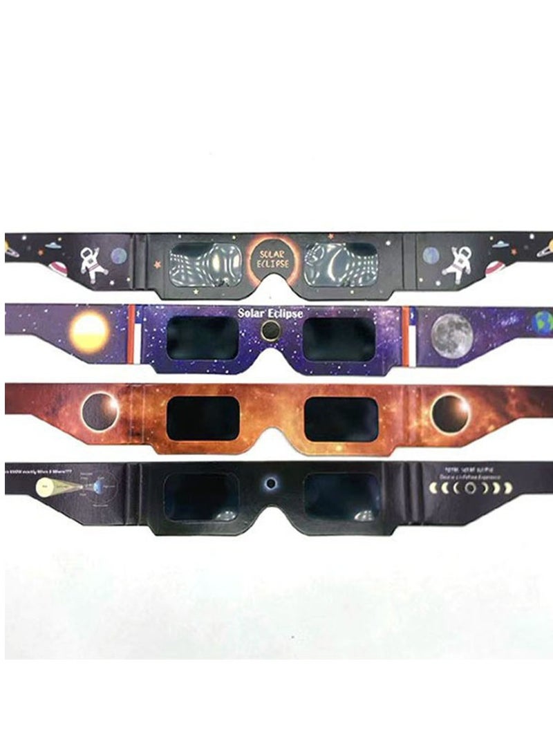 6 أزواج من نظارات كسوف الشمس لمساعدتك على رؤية الشمس بأمان (ألوان عشوائية) - Image 1