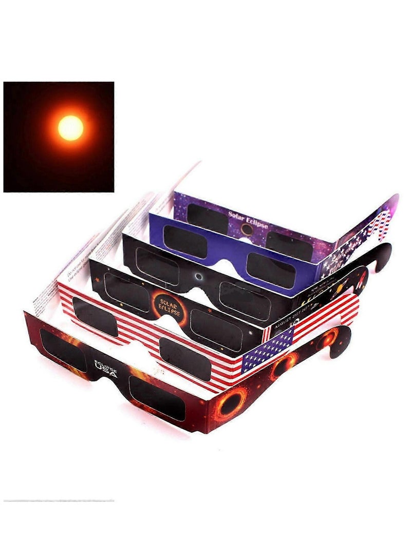 6 أزواج من نظارات كسوف الشمس لمساعدتك على رؤية الشمس بأمان (ألوان عشوائية) - Image 2