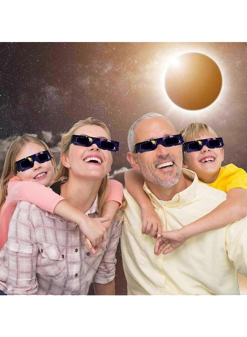 6 أزواج من نظارات كسوف الشمس لمساعدتك على رؤية الشمس بأمان (ألوان عشوائية) - Image 5
