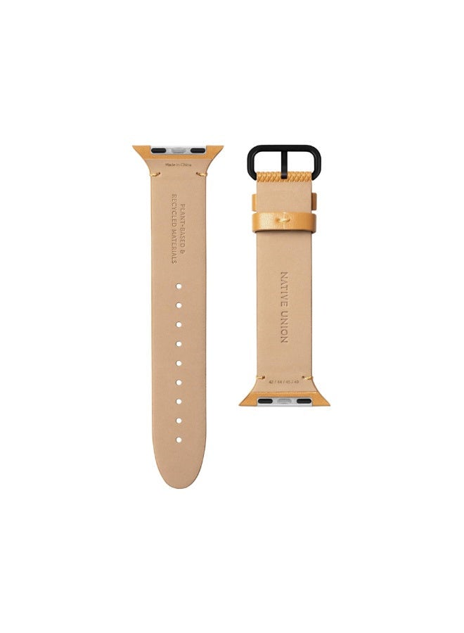 ناتيف يونيون (Re)Classic Band For Apple Watch Ultra / 42 / 44 / 45mm Models - حزام جلدي أنيق ومحكم، مريح للارتداء طوال اليوم، صديق للبيئة، مقاوم للبقع، تثبيت آمن - - Image 2