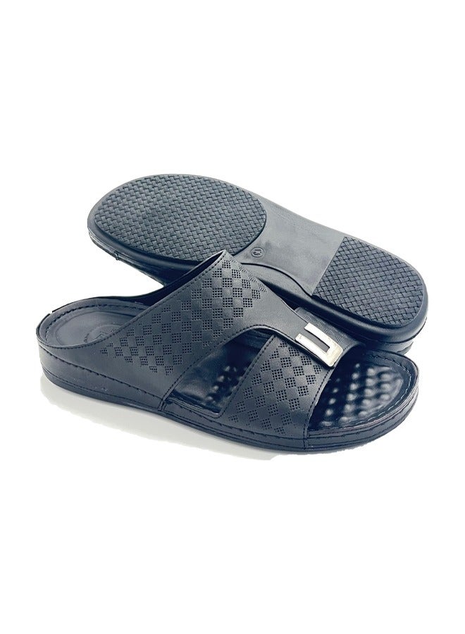 Men's Arabic Sandal Made in Italy (Navy) 