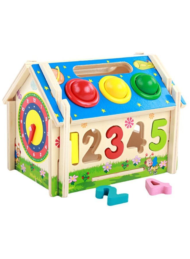 الأطفال التعلم المبكر ألعاب تعليمية عدد شكل بناء مكعب لعبة منزل نموذج لعبة هدية - Image 4