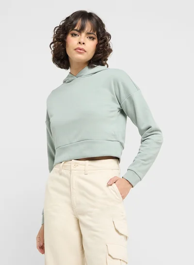 NOISY MAY Cropped Hoodie