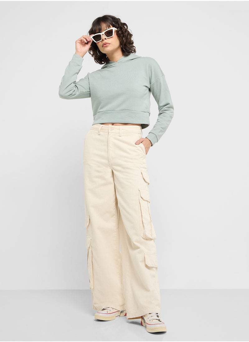 NOISY MAY Cropped Hoodie  - Image 4