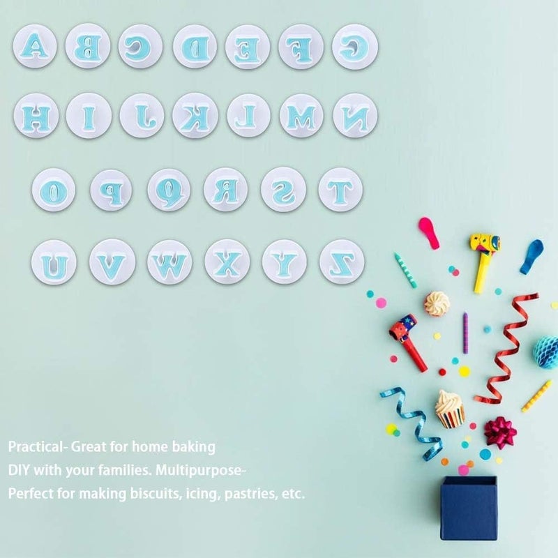 comfrt Fondant Letter Cutters, Letters Chocolate Cake Mold for Baking Decoration (Uppercase Letter) - Image 5