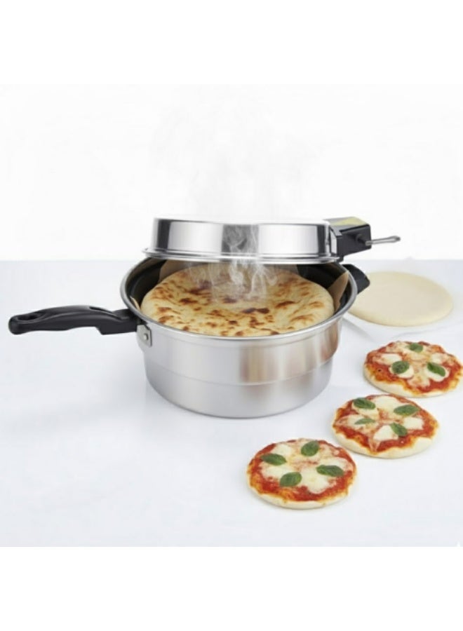 AMM 28cm Mini Electric Khameer Bread Maker – 1000W Fast Heat, Aluminum Non-Stick Plate | Perfect for Pita, Mini Pizza & Homemade Bread - Image 5