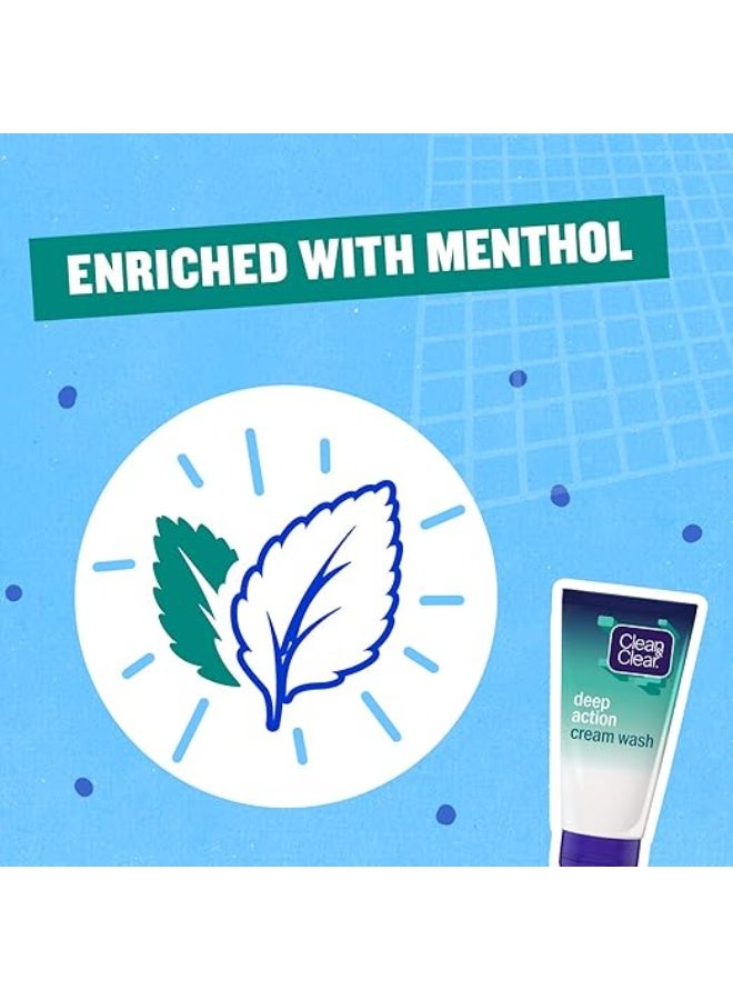 Clean & Clear Deep Action Cream Wash 150 Ml - Image 4