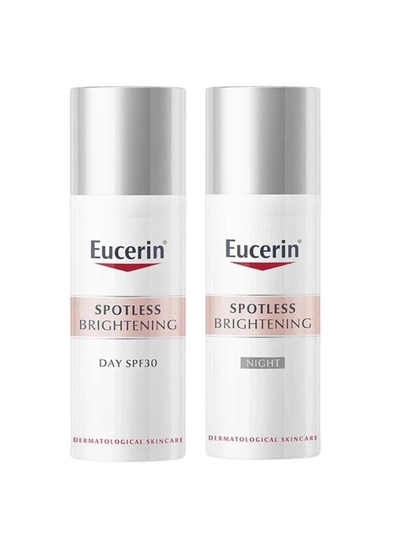 يوسيرين كريم تفتيح البشرة سبوتلس نهاري بعامل حماية من الشمس 30 وكريم تفتيح البشرة ليلاً سبوتلس - Image 1