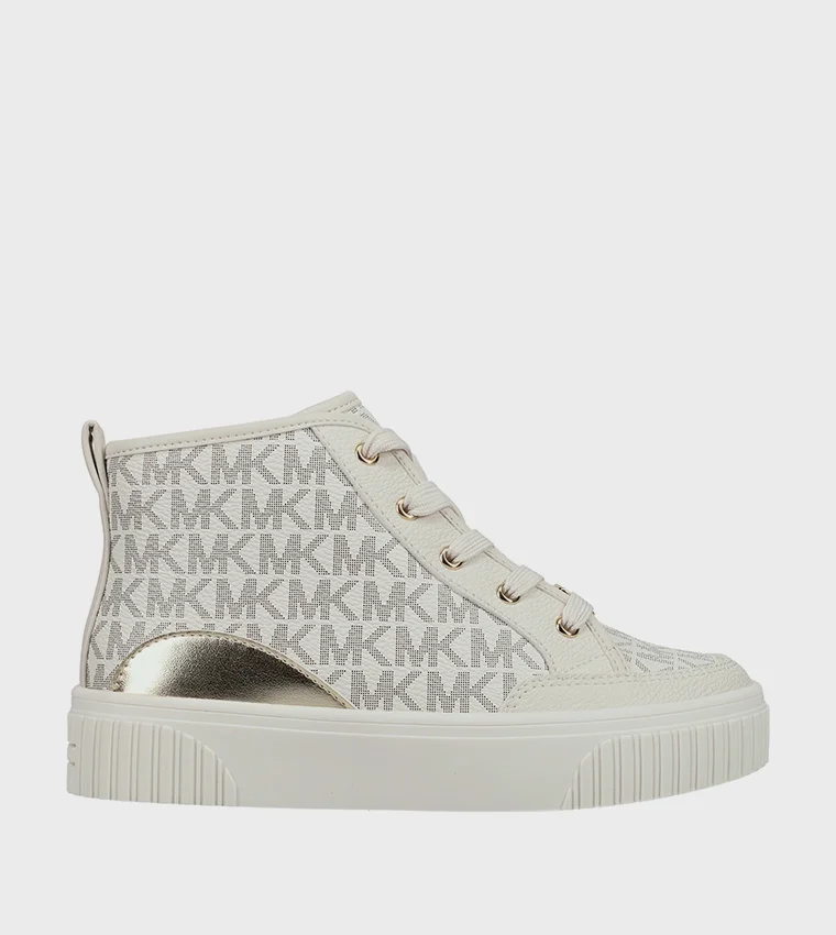 Michael Kors SHEA SPLIT Monogram Mid-Top Sneakers