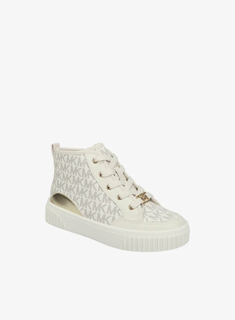 Michael Kors  SHEA SPLIT Monogram Mid-Top Sneakers  | Best Price UAE
