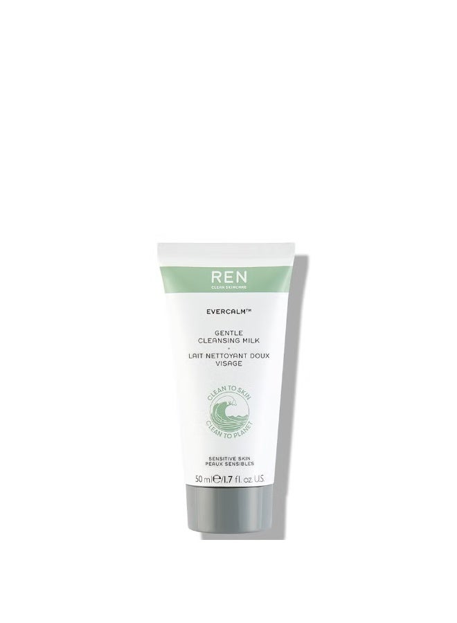 REN Clean Skincare Evercalm Gentle Cleansing Milk 50ml - Image 1