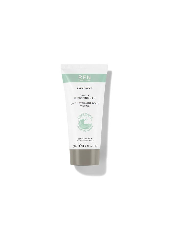 REN Clean Skincare Evercalm Gentle Cleansing Milk 50ml - Image 2