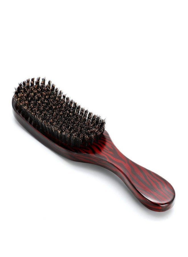 Ejoyous فرشاة شعر مموجة من شعيرات الخنزير مع مقبض من خشب الزان البني فرشاة شعر مجداف للرجال والنساء طويل قصير سميك رقيق مجعد مموج جاف أو تالف لا مزيد من الشعر 9.5 - Image 2