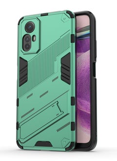 جولدن ماسك شاومى ريدمى نوت 12 اس (Xiaomi Redmi Note 12S) جراب بانك كفر حماية للهاتف - (اخضر)  - Image 2