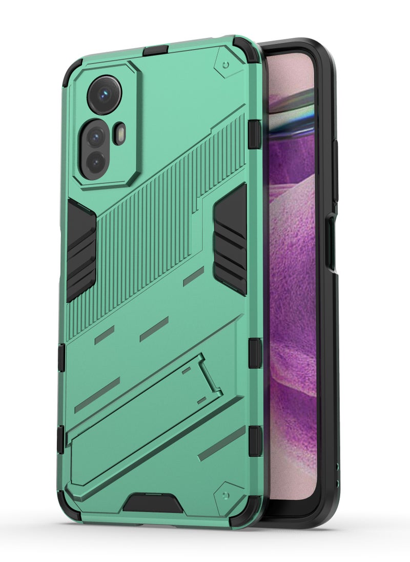 جولدن ماسك - شاومى ريدمى نوت 12 اس (Xiaomi Redmi Note 12S) جراب بانك كفر حماية للهاتف - (اخضر) - Image 1
