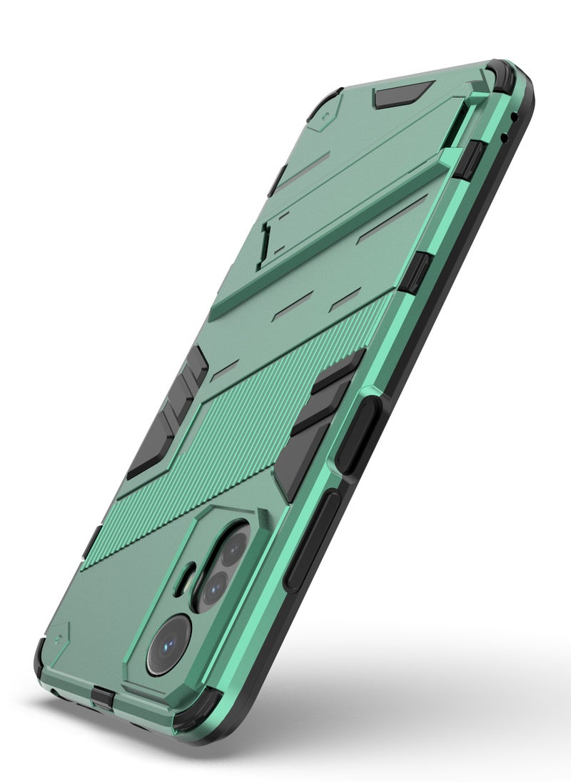 جولدن ماسك - شاومى ريدمى نوت 12 اس (Xiaomi Redmi Note 12S) جراب بانك كفر حماية للهاتف - (اخضر) - Image 1