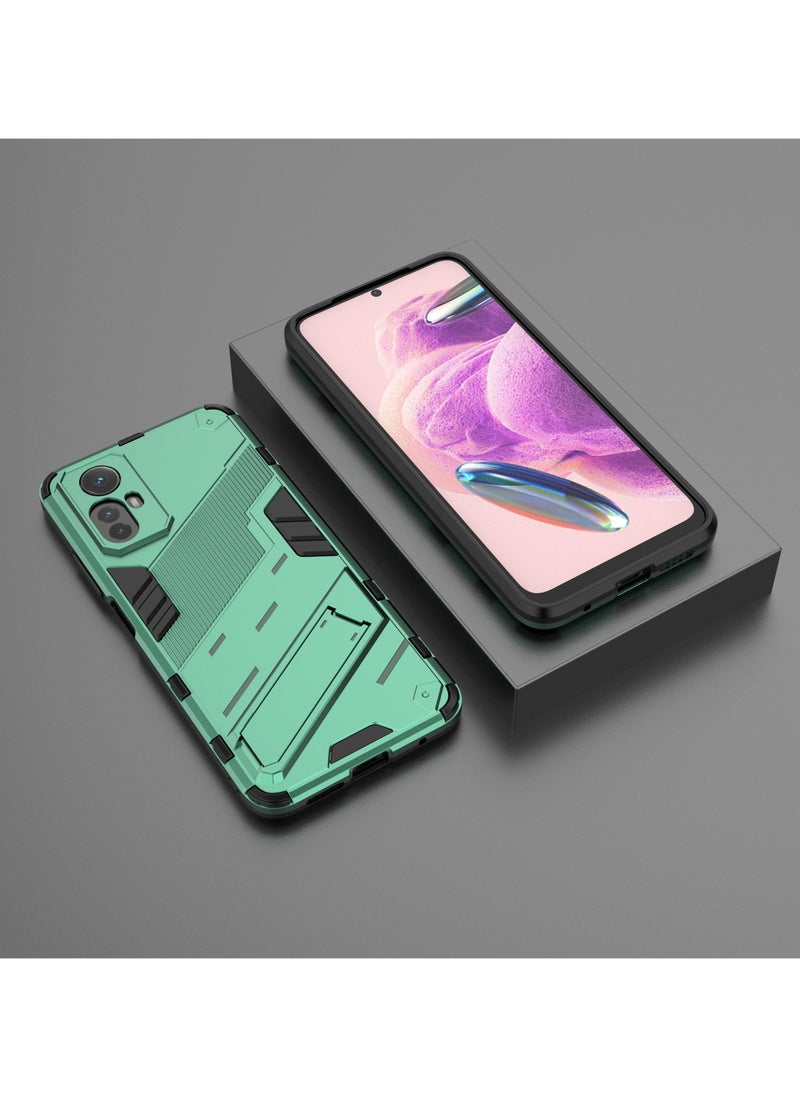 جولدن ماسك - شاومى ريدمى نوت 12 اس (Xiaomi Redmi Note 12S) جراب بانك كفر حماية للهاتف - (اخضر) - Image 1