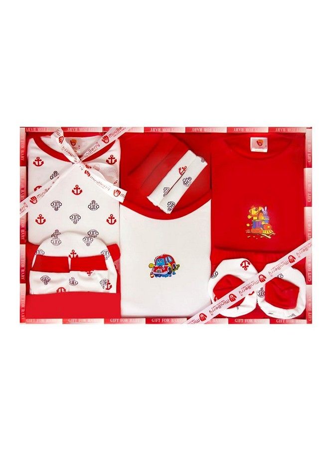 Mini Berry 13 Piece Unisex Baby'S Gift Set (Red) - Image 4
