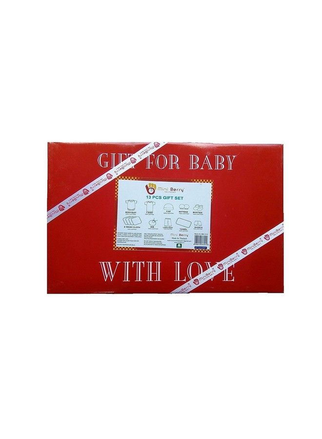 Mini Berry 13 Piece Unisex Baby'S Gift Set (Red) - Image 3