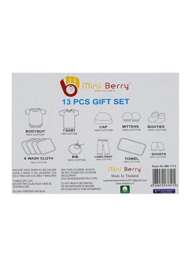 Mini Berry 13 Piece Unisex Baby'S Gift Set (Red) - Image 5
