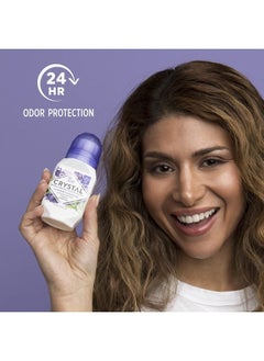 CRYSTAL Deodorant Crystal Mineral Deodorant Roll-On, Lavender & White Tea, Purple, 2.25 Fl Oz  - Image 2