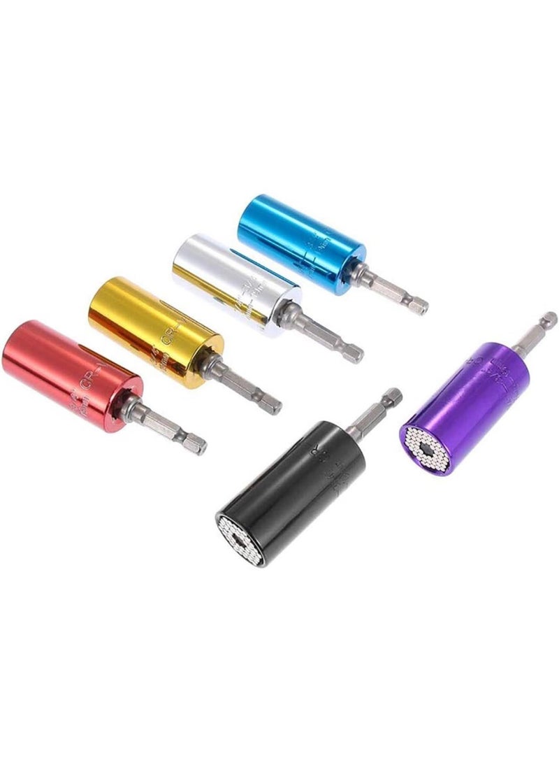 GGOOT Universal Hardware Torque Wrench Head Set Socket Sleeve In Wrench 7-19mm Spanner Key Magic Portable Multi Hand Tools Socket Set(Black)  - Image 4