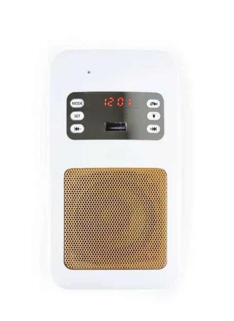 Smart Wall Plug Quran Speaker With Remote Control With Bluetooth And App Control Smart Quran Speaker 16 Language With Led Light Support Function Radio, USB And SD Card