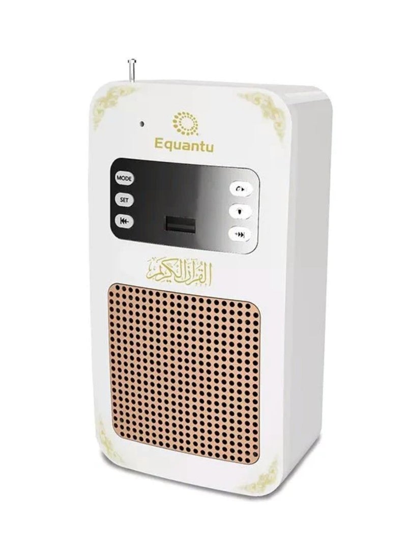 Equantu - Smart Wall Plug Quran Speaker With Remote Control With Bluetooth And App Control Smart Quran Speaker 16 Language With Led Light Support Function Radio, USB And SD Card - Image 1