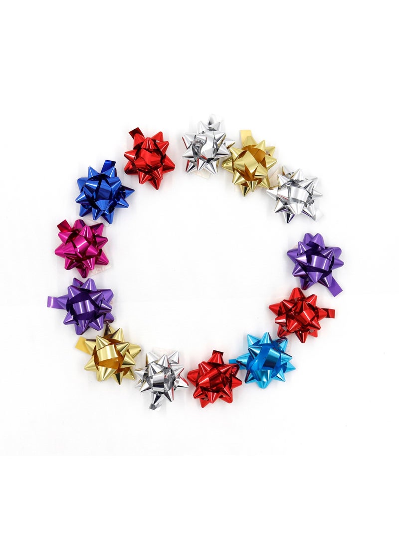 Repro Design Metallic Shiny 25 Pieces Bow Ornament  - Image 2
