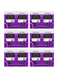 Crystal Jelly for Pedicure Spa Foot Bath Soak and exfoliate tired feet - Lavender (6 Sets)