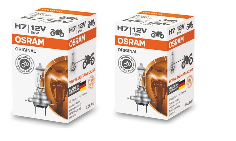 Osram H7 Halogen Headlight Bulbs 64210L 12V 55W Made In Germany 2 Piece Set - Image 3