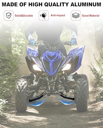 POKIAUTO A Arm Skid Plate for Yamaha Raptor 700 700R, Front Heavy-Duty Aluminum A-Arm Guards Arms Protector for Yamaha Raptor YFM 700 700R 2006-2025 Accessories (2PCS) - Image 4