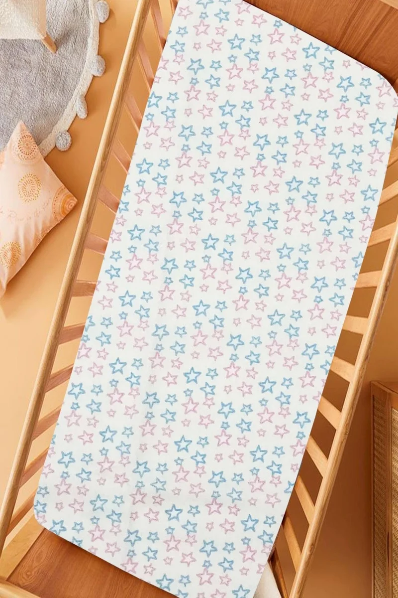 Cotenconcept Ranforce Fabric Elastic 100% Cotton Silky Baby Bedsheet