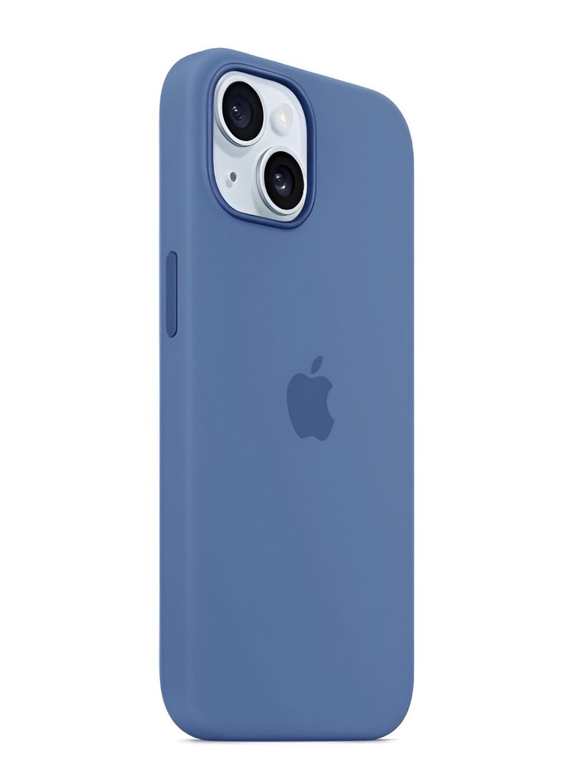 ميدا جراب سيليكون لموبايل ايفون 15 - 6.1 انش حماية كامل الجسم بملمس ناعم حريري غطاء مضاد للصدمات - Image 4