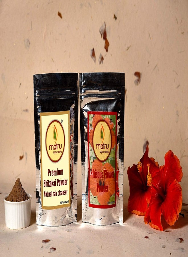 ماترو ايورڤيدا مجموعة ماترو أيورفيدا المميزة من مسحوقي الشيكاكاي والكركديه (100 غرام لكل منهما) (200 غرام) - Image 2