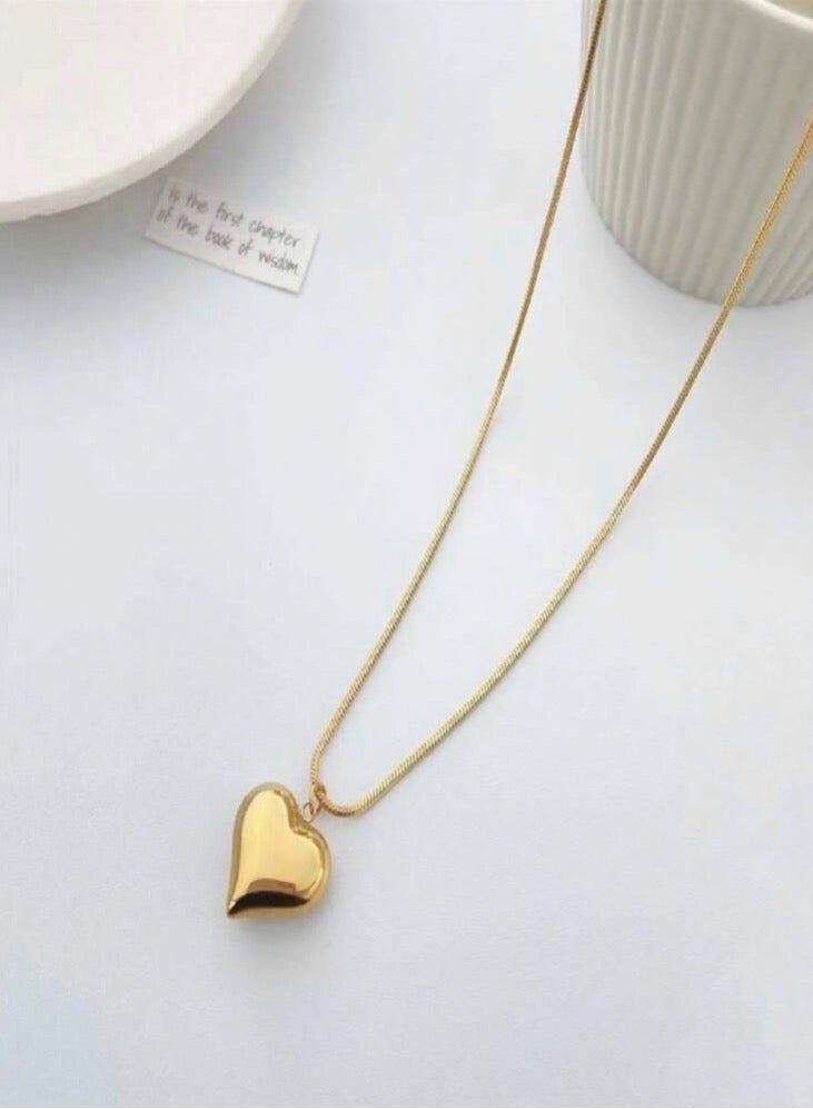 Casual collection Elegant & High Quality Stainless Steel Gold Plated Necklace For Women - Image 3