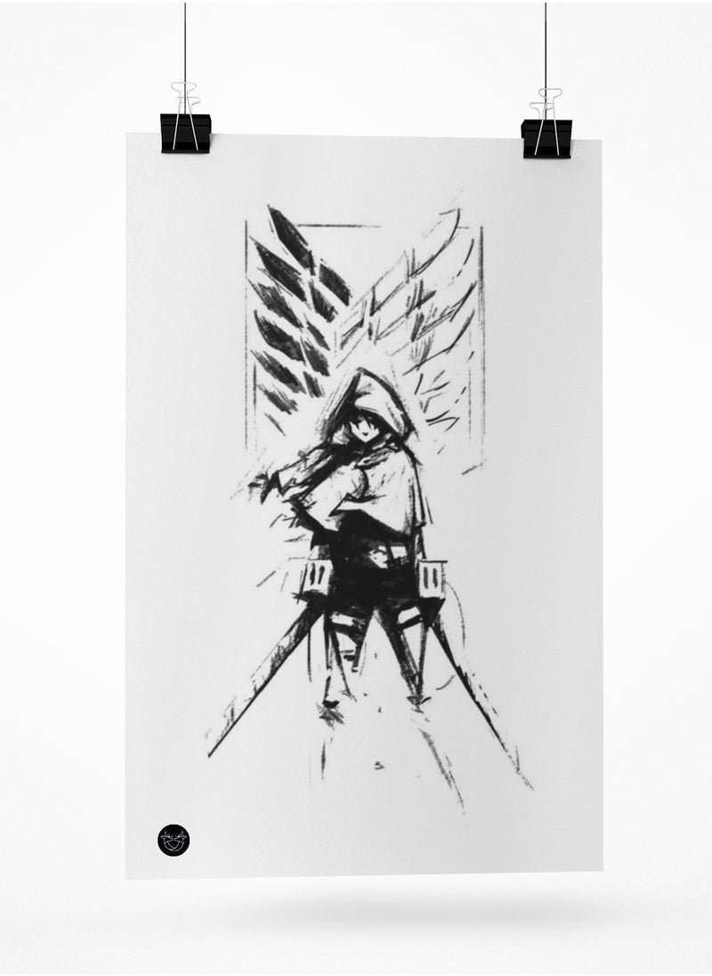 Reeman Design Poster with Attack on Titan design 