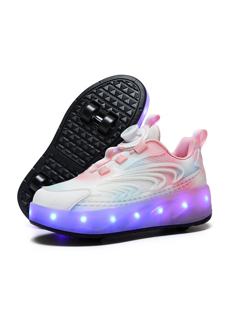 Loquat Sneaker Skate Shoes with Wheels Roller Skates Shoes - Image 1