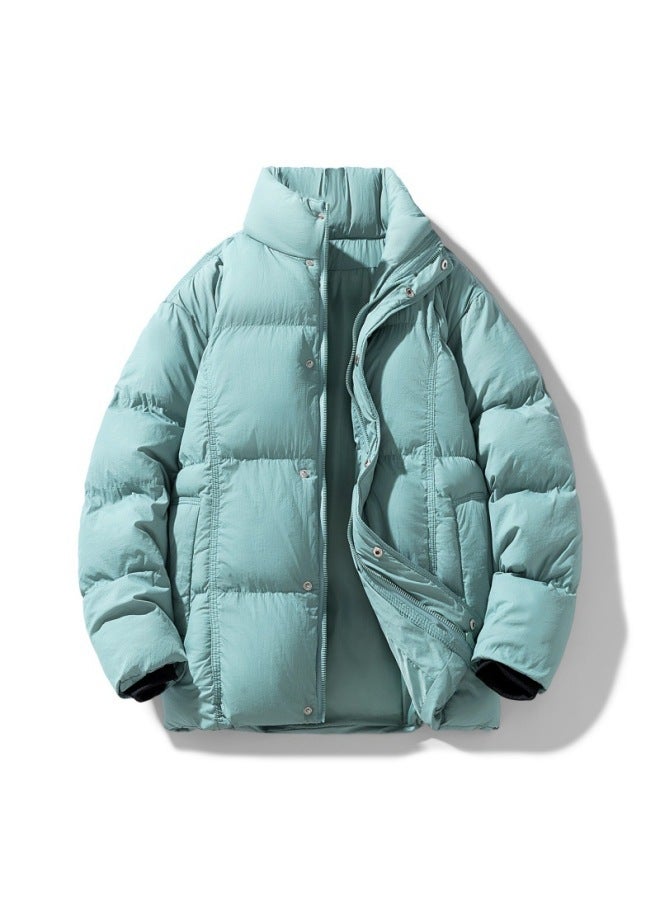 Winter Unisex Stand Collar Warm Cotton Jacket – Thick Loose Puffer Jacket – Short Coat Trendy