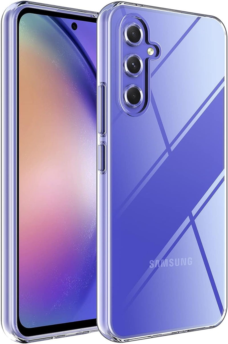 Nishtech غطاء خلفي هجين شفاف فائق الجودة لهاتف سامسونج جالاكسي A54 5G مع حماية للكاميرا - Image 1