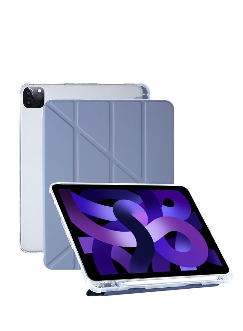 Loquat حافظة iPad Soft Shell منخفضة الحماية باللون الأرجواني مع فتحة للقلم